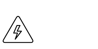 Lightning bolt inside triangle