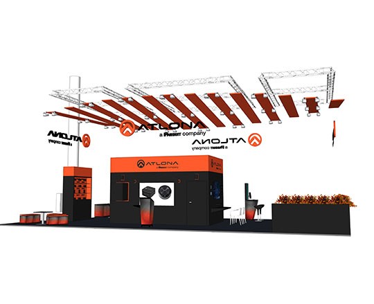 Atlona Messestand auf der ISE 2023