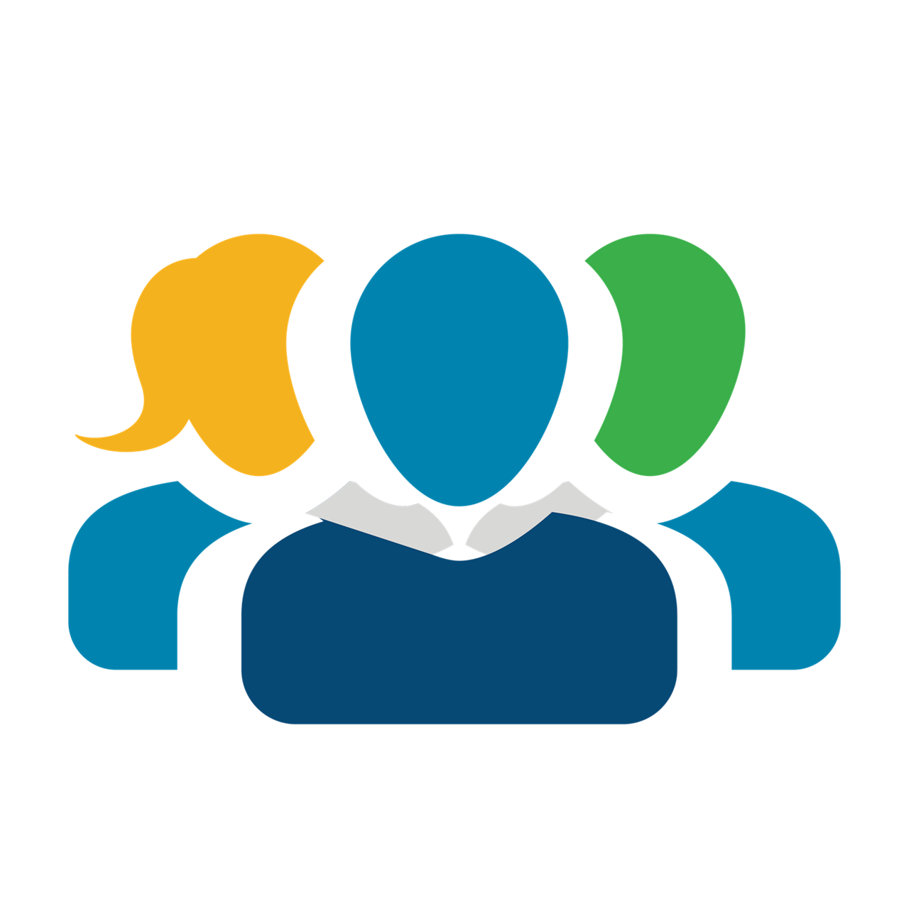 Customers icon of two people shaking hands
