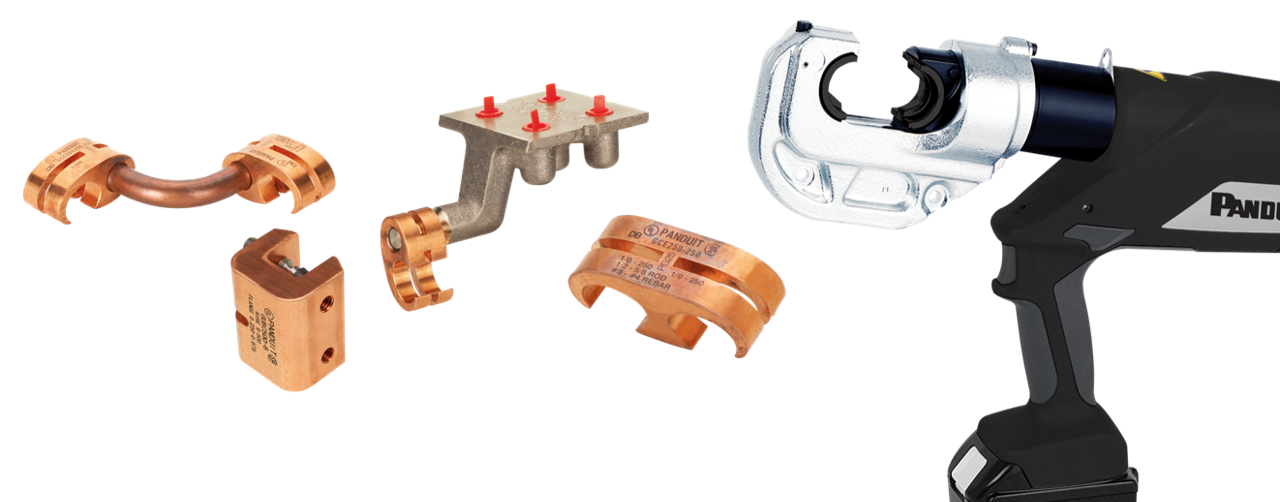 Grounding direct burial parts and automatic tool 