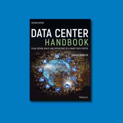A book cover of the Data Center Handbook
