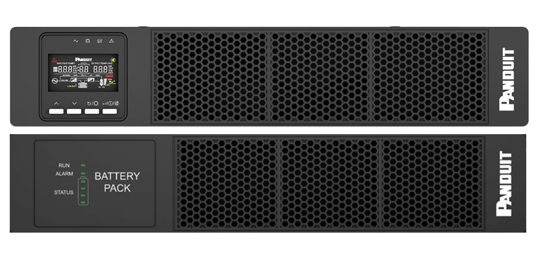 The front and back of a Panduit UPS.