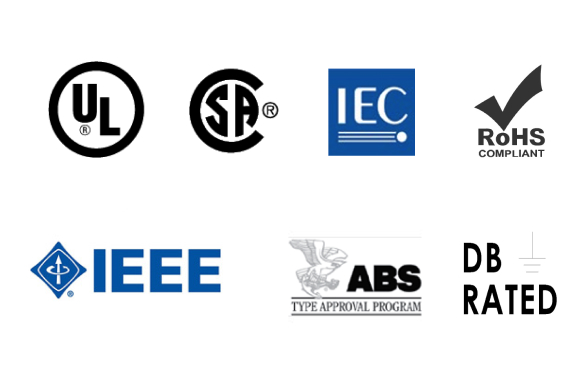 Compliance Manufacturing industry and safety Logos